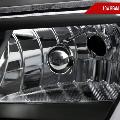 Spec-D 00-05 Chevy Impala LED Bar Headlights OEM Style Black