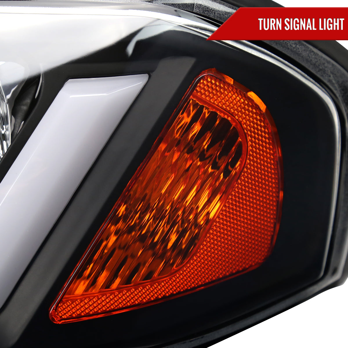 Spec-D 00-05 Chevy Impala LED Bar Headlights OEM Style Black