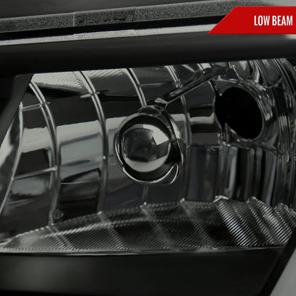 Spec-D 00-05 Chevy Impala Headlights LED Bar OEM Style Black/Smoked