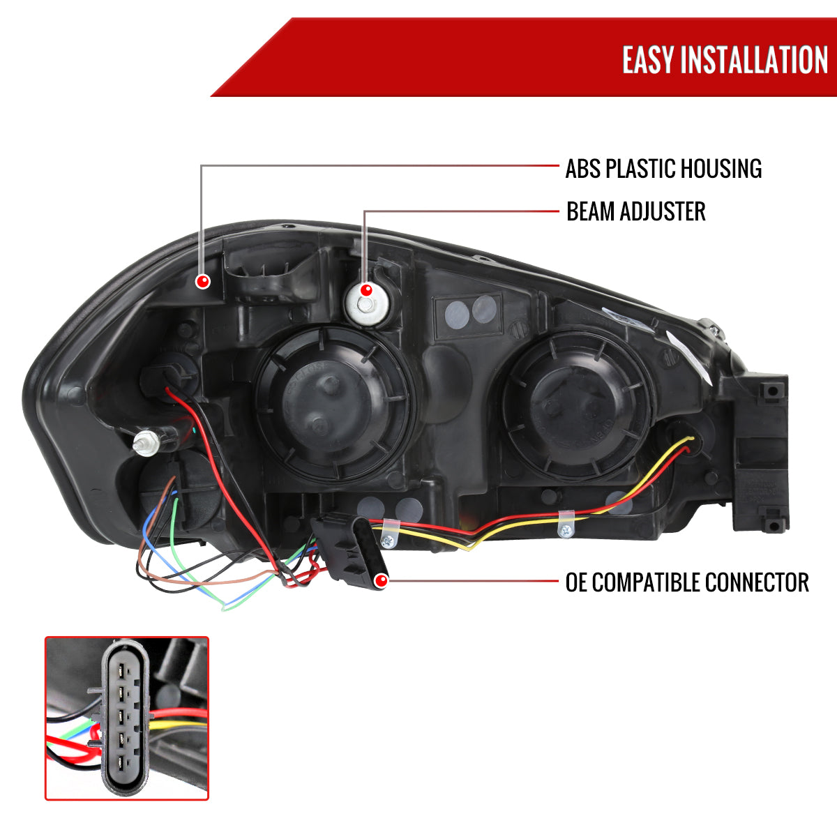 Spec-D 06-13-16 Impala Ltd/ 06-07 Monte Carlo Strip Smoked Headlights