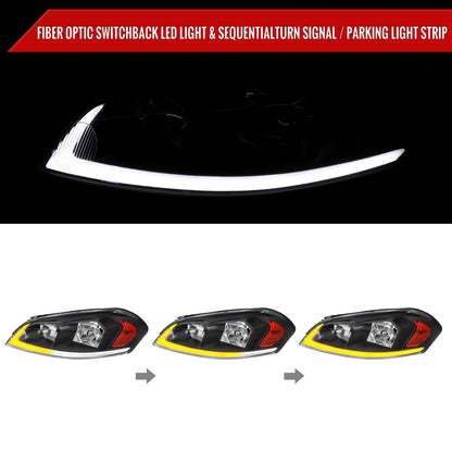 Spec-D 06-16 Impala /06-07 Monte Carlo Headlights Sequetial Black
