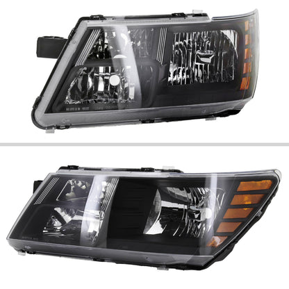 Spec-D 09-20 Dodge Journey Headlights OEM Replacement Black
