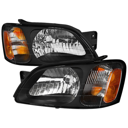 Spec-D 00-04 Legacy 03-06 Baja Sport Headlights OEM Style Black
