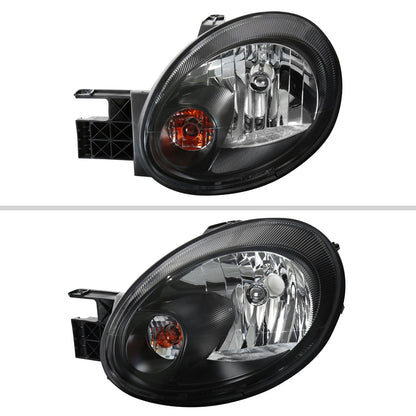 Spec-D 03-05 Dodge Neon Headlights OEM Style Matte Black/Clear