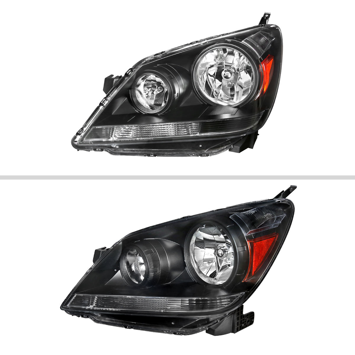 Spec-D 05-07 Honda Odyssey Headlights OEM Style 9006 Bulbs Black