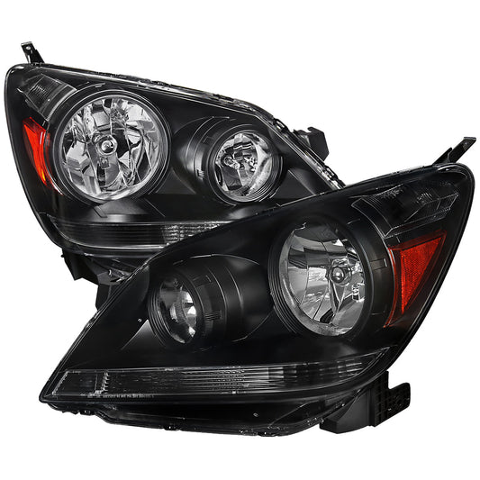 Spec-D 05-07 Honda Odyssey Headlights OEM Style 9006 Bulbs Black