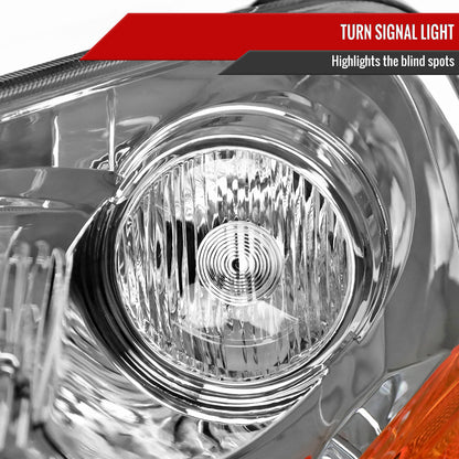 Spec-D 03-05 Honda Pilot Headlights OEM Style Chrome