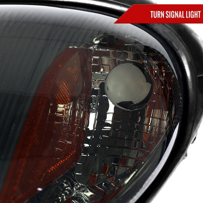 Spec-D 01-05 Chrysler PT Cruiser OE Style Chrome/ Smoked Headlights