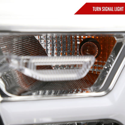 Spec-D 19-24 Ram 1500 Animated LED Bar Headlights OEM Style Chrome