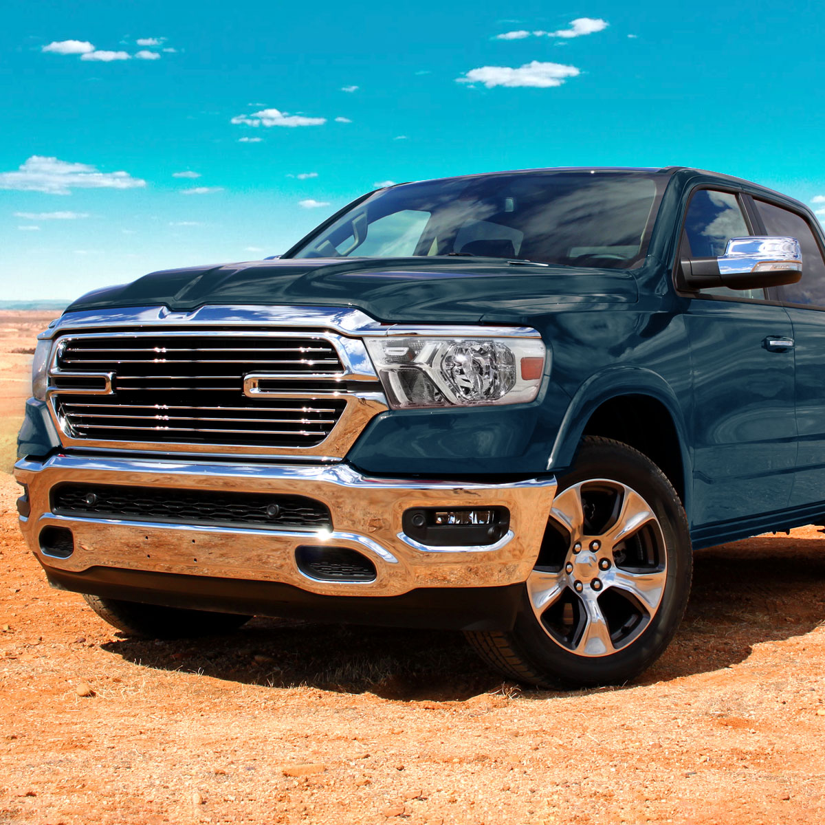 Spec-D 19-24 Ram 1500 Driver Headlight Chrome Replacement