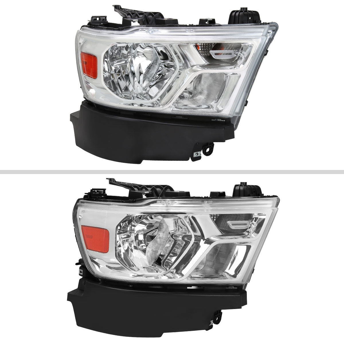 Spec-D 19-24 Ram 1500 Passenger Headlight Chrome Replacement