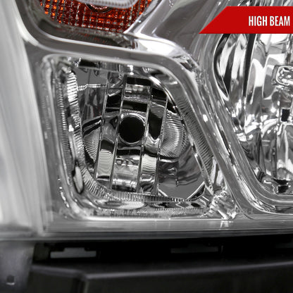 Spec-D 19-24 Ram 1500 Headlights Factory Style Chrome Amber Reflector