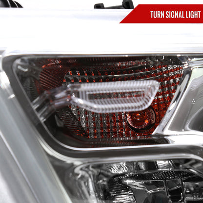 Spec-D 19-24 Ram 1500 Headlights Factory Style Chrome Amber Reflector