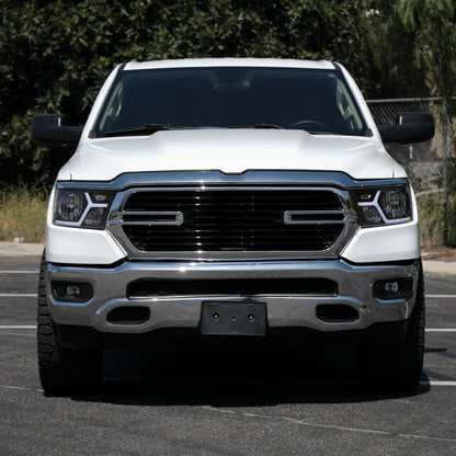 Spec-D 19-24 Ram 1500 Headlights Animated LED Bar OEM Style Black