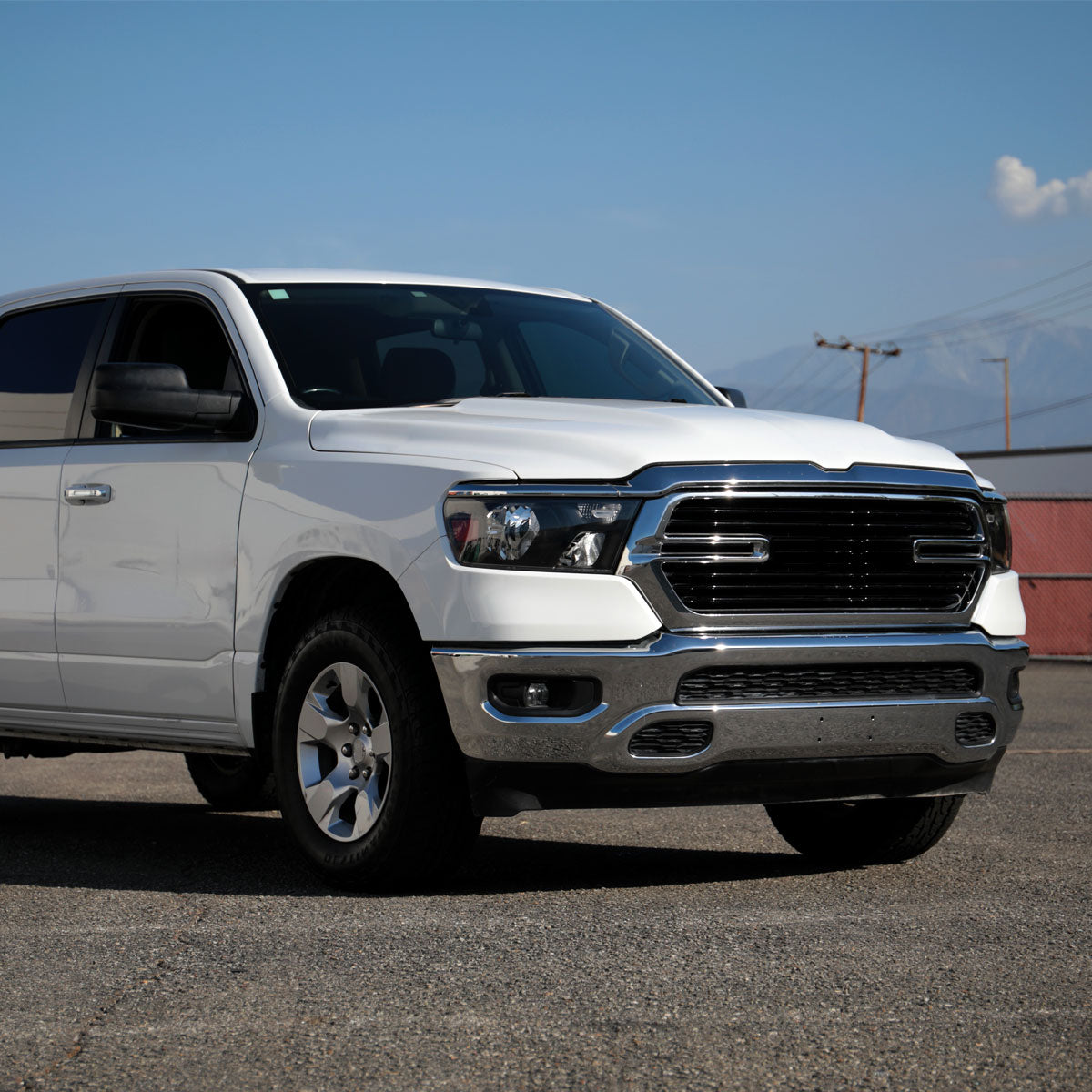 Spec-D 19-24 Ram 1500 Passenger Headlight Black/Clear Replacement