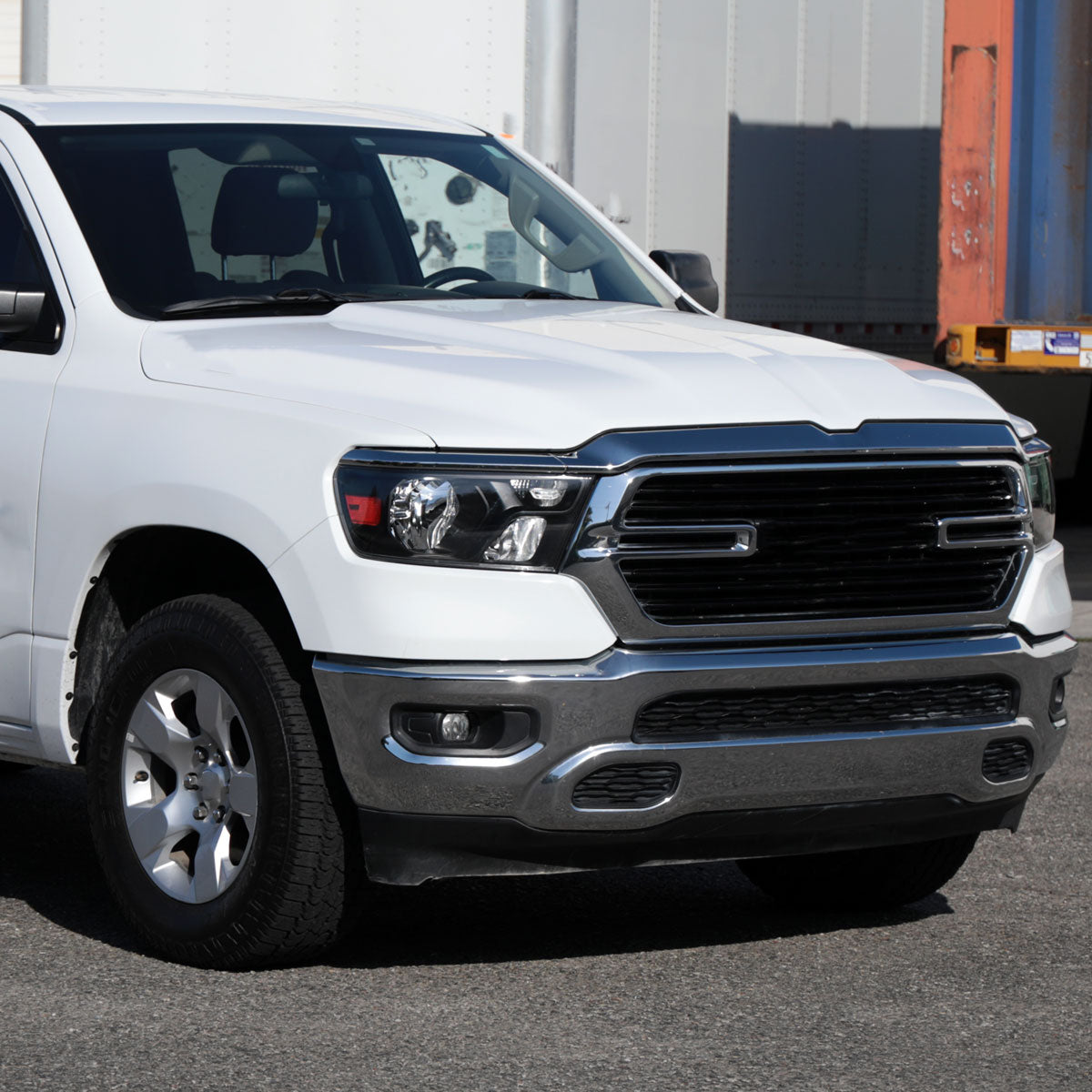 Spec-D 19-24 Ram 1500 Passenger Headlight Black/Clear Replacement