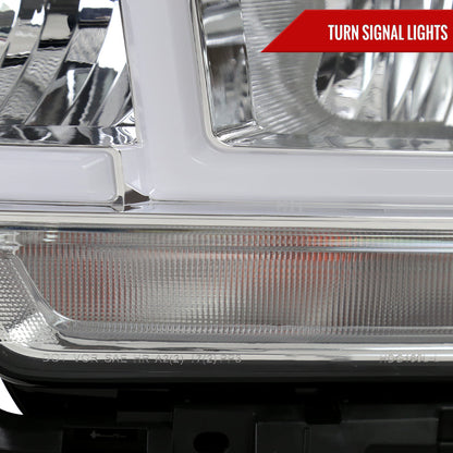 Spec-D 19-24 Ram 2500 3500 4500 5500 LED Bar Headlights Chrome