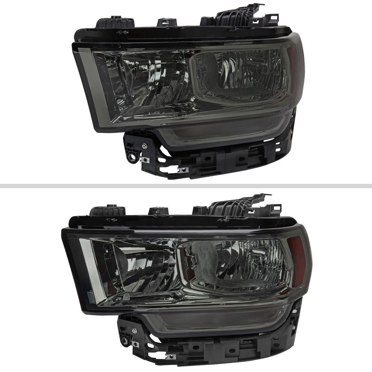 Spec-D 19-24 Ram 2500-5500 Headlights Factory Style Chrome/Smoked