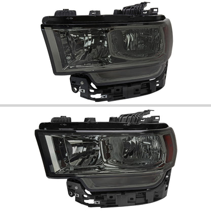 Spec-D 19-24 Ram 2500-5500 Headlights Factory Style Chrome/Smoked
