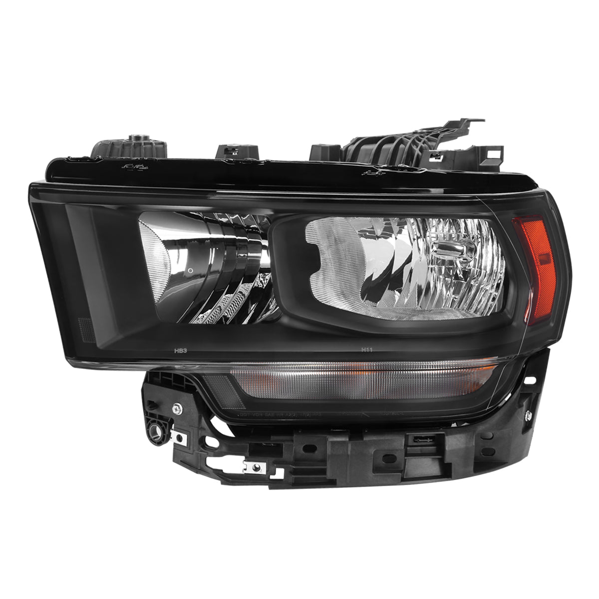 Spec-D 19-24 Ram 2500/3500 Driver Headlight Black Replacement