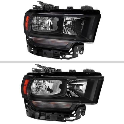 Spec-D 19-24 Ram 2500/3500 Passenger Headlight Black Replacement