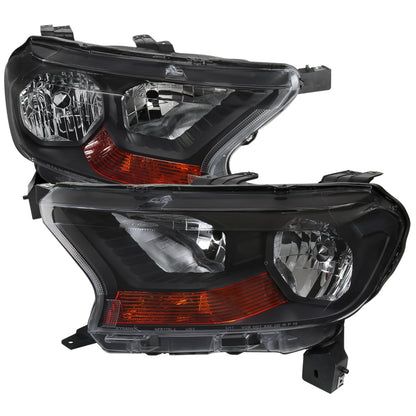 Spec-D 19-22 Ford Ranger XL XLT Headlights OEM Style Black