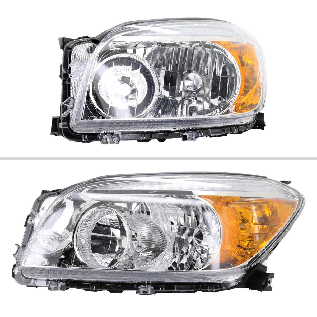 Spec-D 06-08 Toyota RAV4 OEM Style Headlights Chrome/Clear