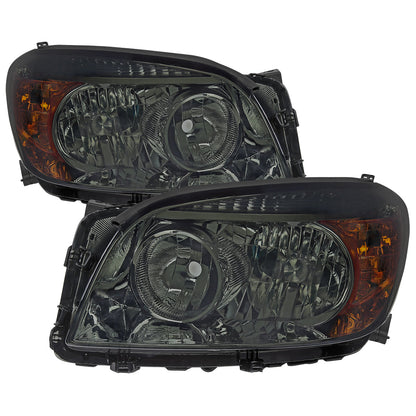 Spec-D 06-08 RAV4 OE Style Chrome w/ Smoked Lens Headlights
