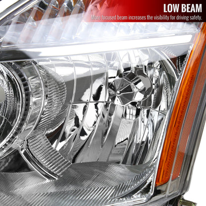 Spec-D 08-13 Nissan Rogue Driver Headlight OEM Chrome Replacement