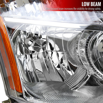 Spec-D 08-13 Nissan Rogue Passenger Headlight OEM Chrome Replacement