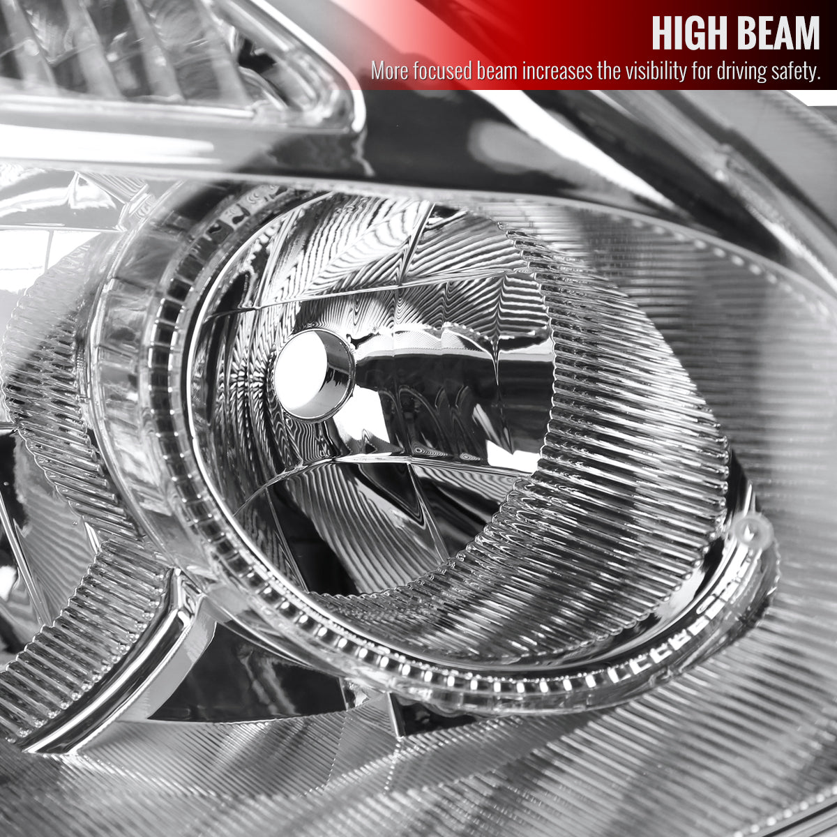 Spec-D 08-13 Nissan Rogue Passenger Headlight OEM Chrome Replacement