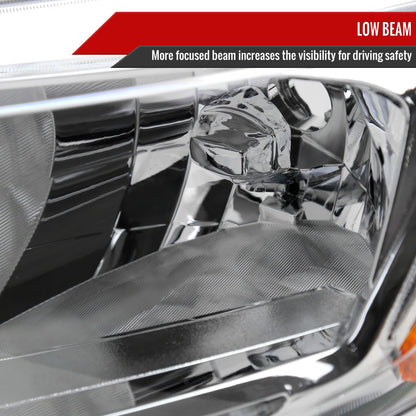 Spec-D 14-16 Nissan Rogue Headlights OEM Style Chrome/Clear