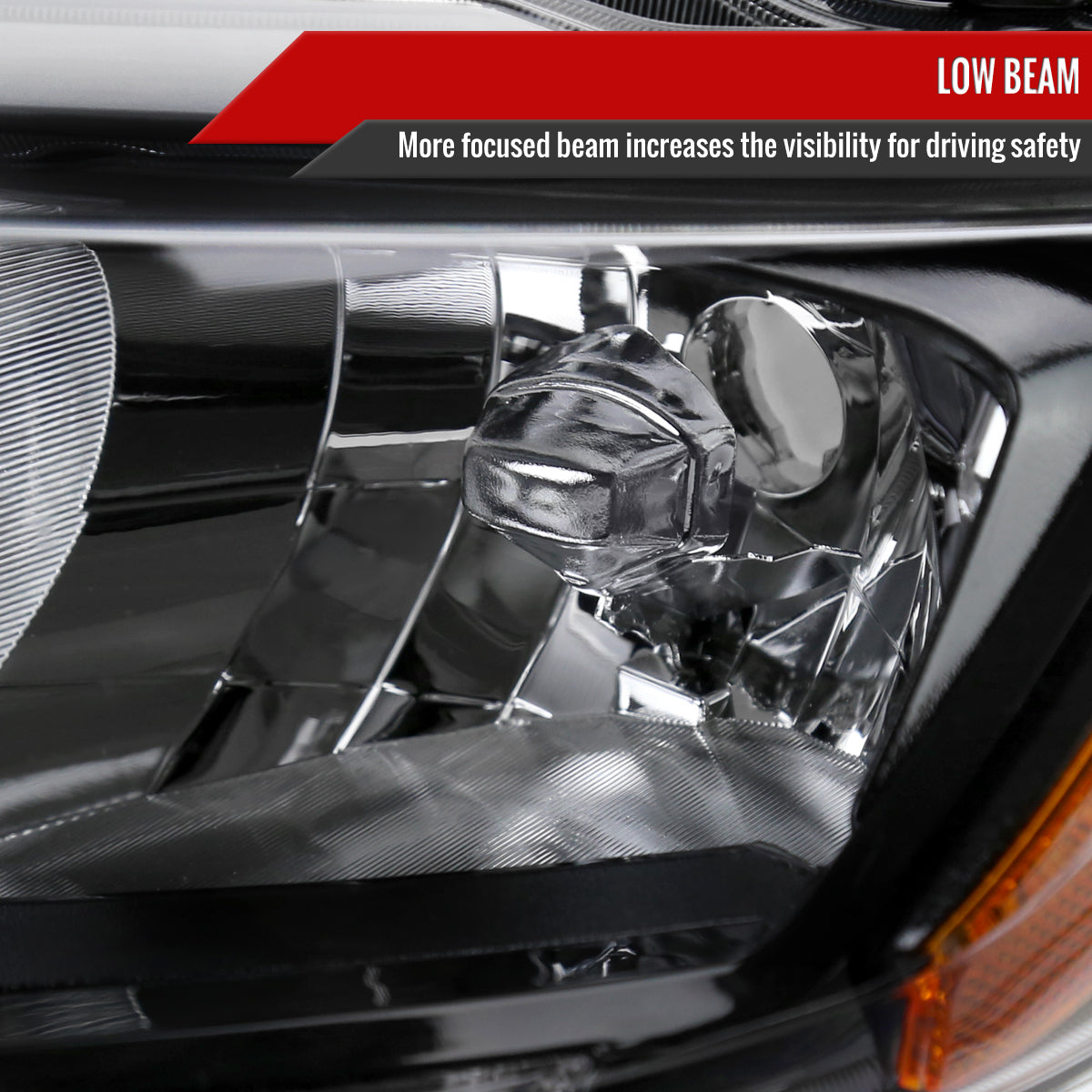 Spec-D 14-16 Nissan Rogue Headlights LED Strip OEM Style Black