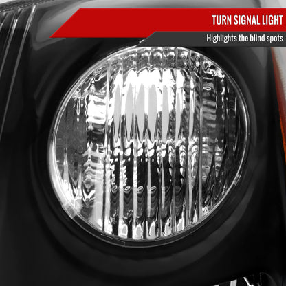 Spec-D 07-09 Nissan Sentra Headlights OEM Style Black/Clear