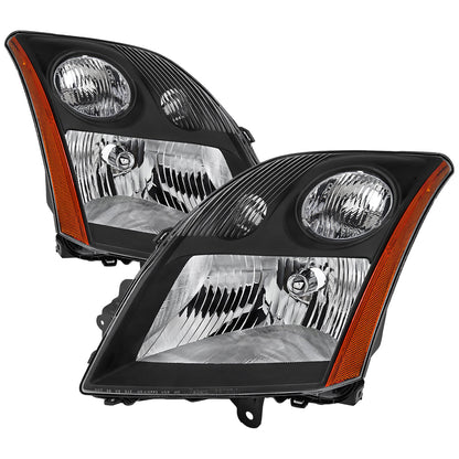 Spec-D 07-09 Nissan Sentra Headlights OEM Style Black/Clear