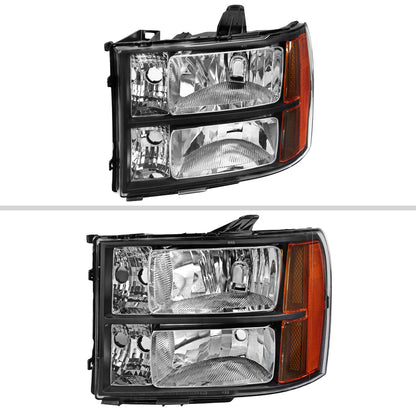 Spec-D 07-14 GMC Yukon/XL 1500/XL 2500 SEQ Projector Headlights Black