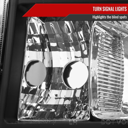 Spec-D 07-14 GMC Yukon/XL 1500/XL 2500 SEQ Projector Headlights Black