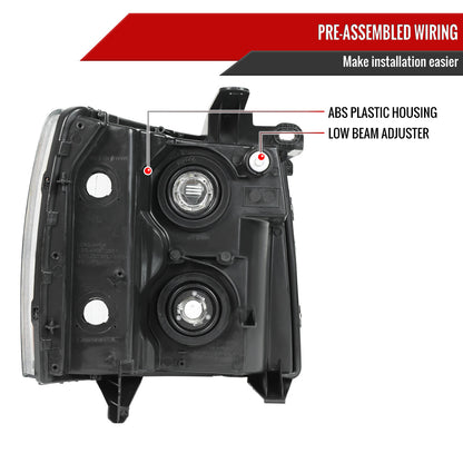 Spec-D 07-13 Silverado 1500/07-14 Silverado 2500HD 3500HD Headlights