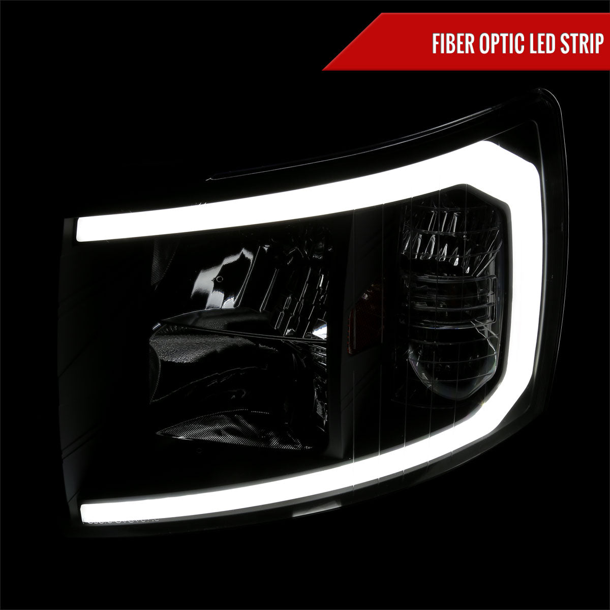 Spec-D 07-13 Tundra/08-17 Sequoia Headlights with LED Signals Black