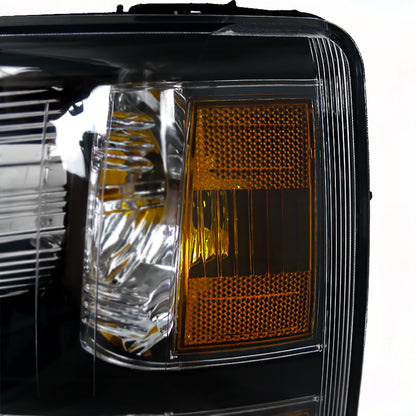 Spec-D 07-13 Silverado 1500/ 07-14 2500HD 3500HD Bar Headlights Black