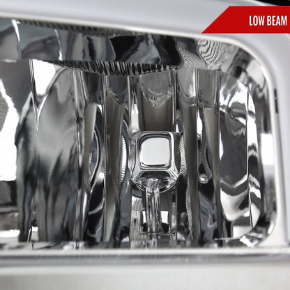Spec-D 14-15 Chevy Silverado 1500 LED Bar OE Style Headlights Chrome