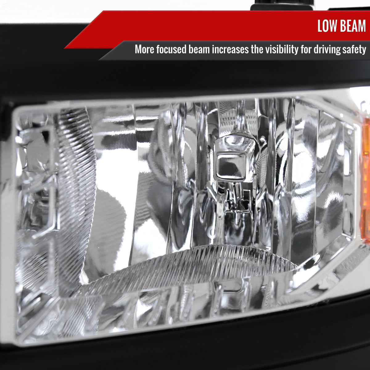 Spec-D 14-15 Chevy Silverado 1500 OEM Style V2 Headlights Chrome