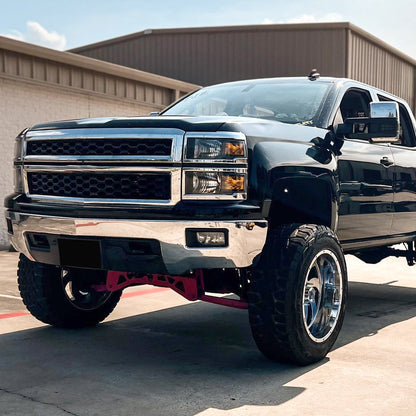 Spec-D 14-15 Chevy Silverado 1500 Headlights OEM Style Black