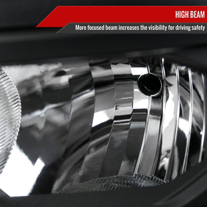 Spec-D 14-15 Chevy Silverado 1500 Headlights OEM Style V2 Black