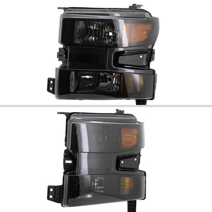 Spec-D 19-21 Chevy Silverado 1500 OEM Style Headlights Black/Smoked