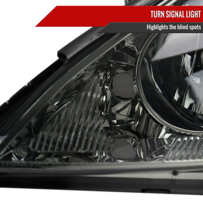 Spec-D 06-10 Sienna Headlights OEM Style Amber Reflector Chrome/Smoked