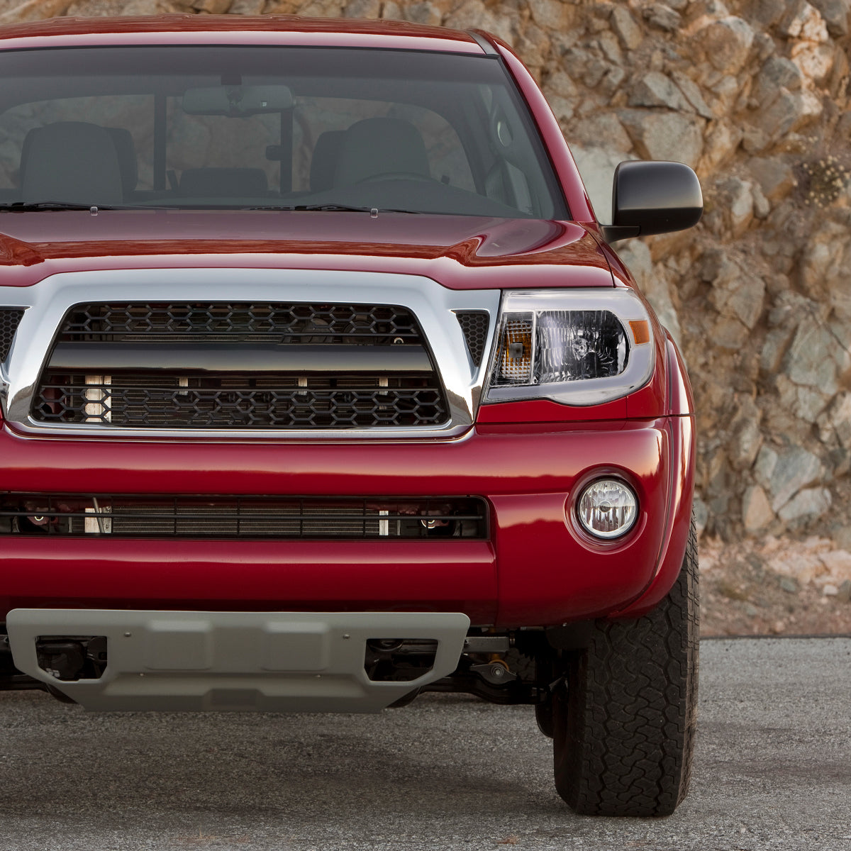 Spec-D 05-11 Tacoma LED Bar Headlights OEM Style Chrome