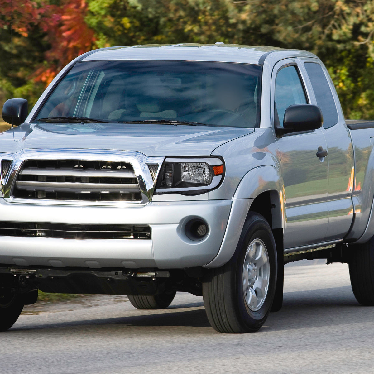 Spec-D 05-11 Tacoma Headlights LED Bar OEM Style Black
