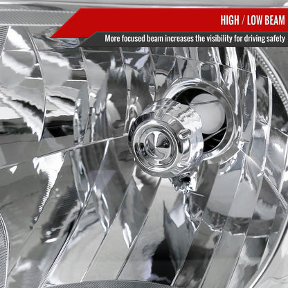 Spec-D 12-2015 Toyota Tacoma OEM OEM Style Headlights Chrome