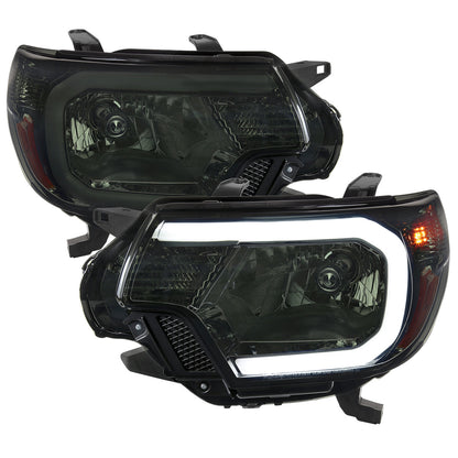 Spec-D 12-15 Tacoma Bar OE Style with Chrome/Smoked Headlights